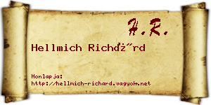 Hellmich Richárd névjegykártya