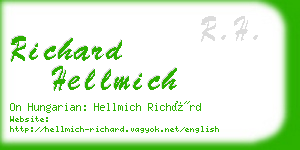 richard hellmich business card